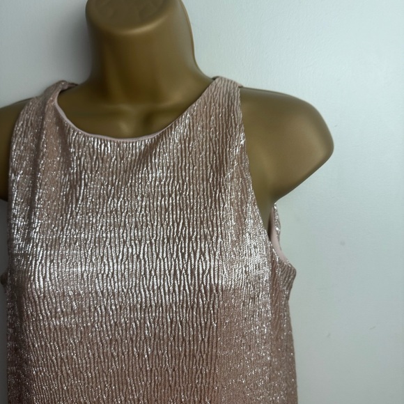 Kate Spade Skirts The Rules Metallic Gold Ruffle Sleeveless Girls Dress NWOT 14 - Picture 9 of 14